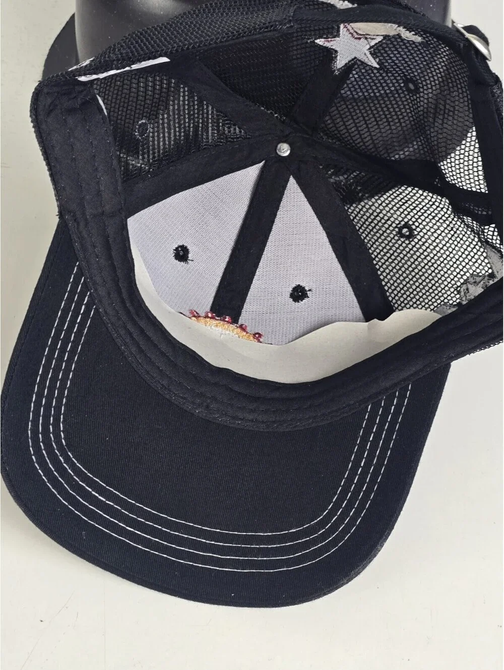 Western Star Trucks Mesh Hat Cap Strapback Black Adjustable Bluetec New